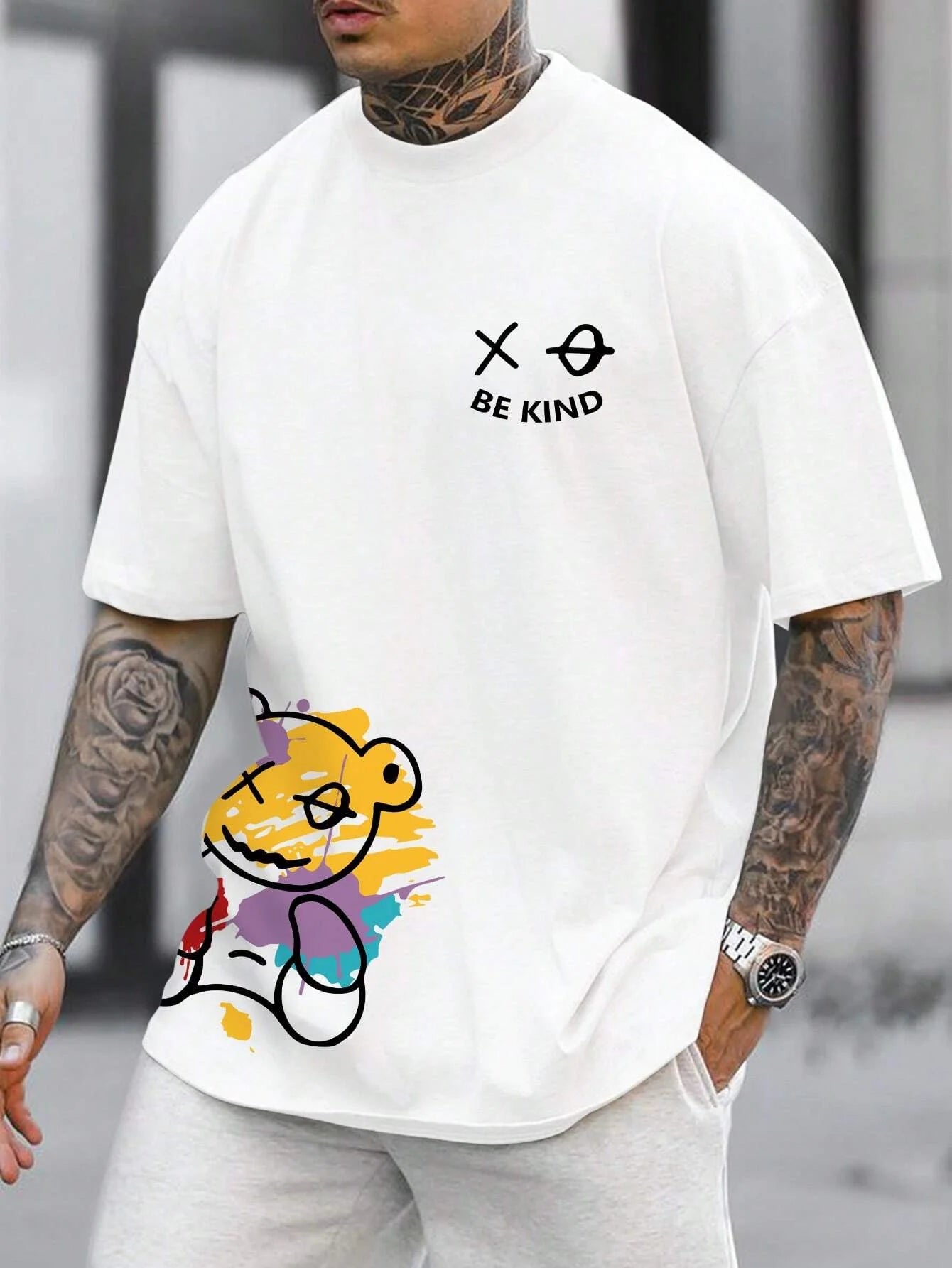 100% Cotton Casual Men's T-Shirt